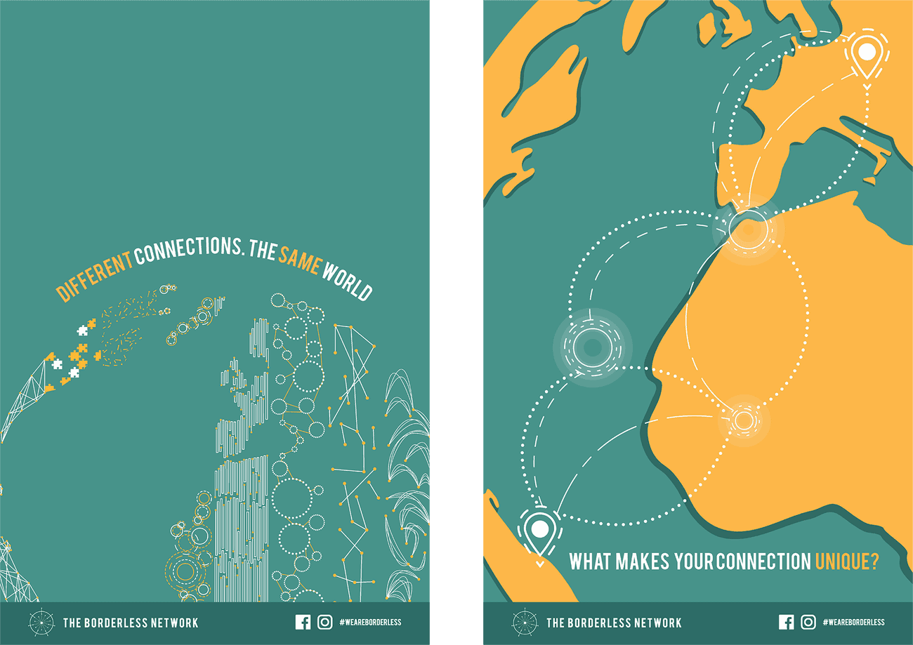 two connection posters